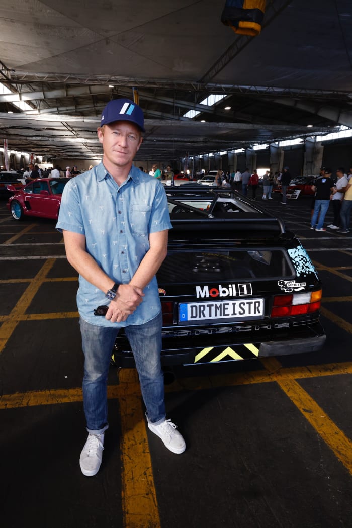 Pat Long and "The Dirtmeister." Photo courtesy Mobil 1 and Hot Wheels.